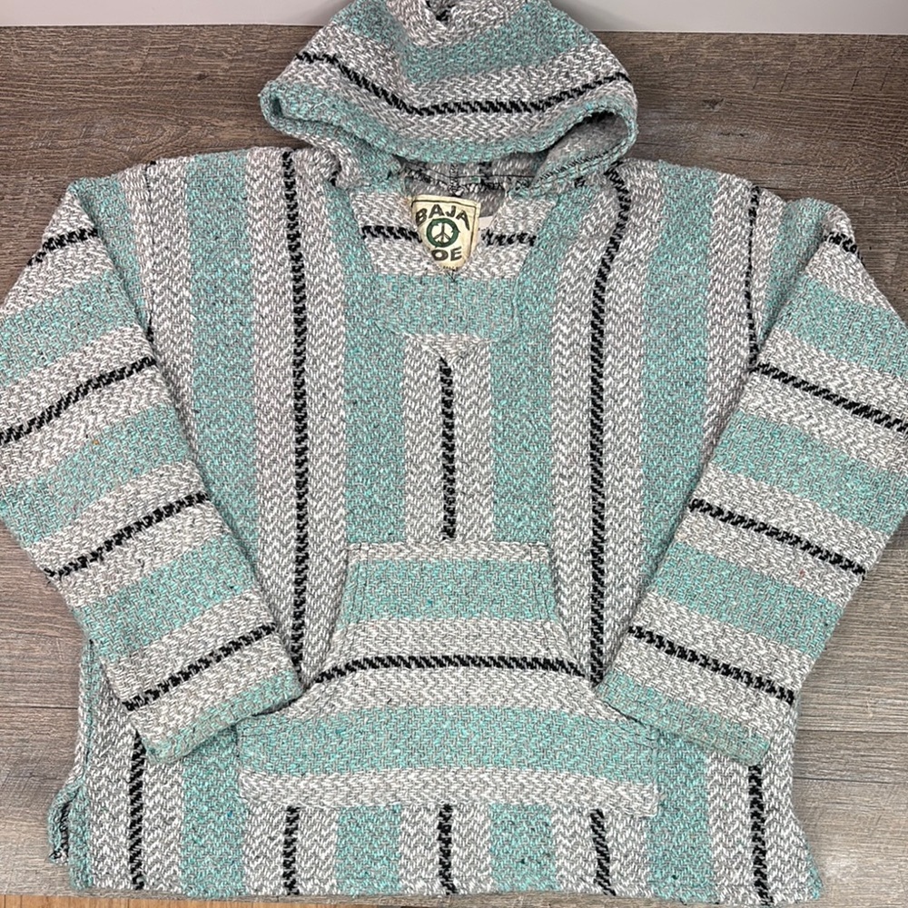 Earth Ragz Baja Joe Mexican Hoodie Size Small